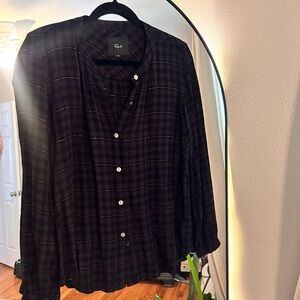RAILS FLANNEL BLOUSE
